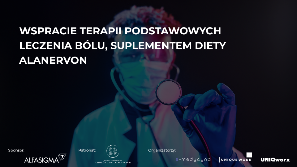 Wsparcie terapii podstawowych leczenia bólu, suplementem diety AlanervOn